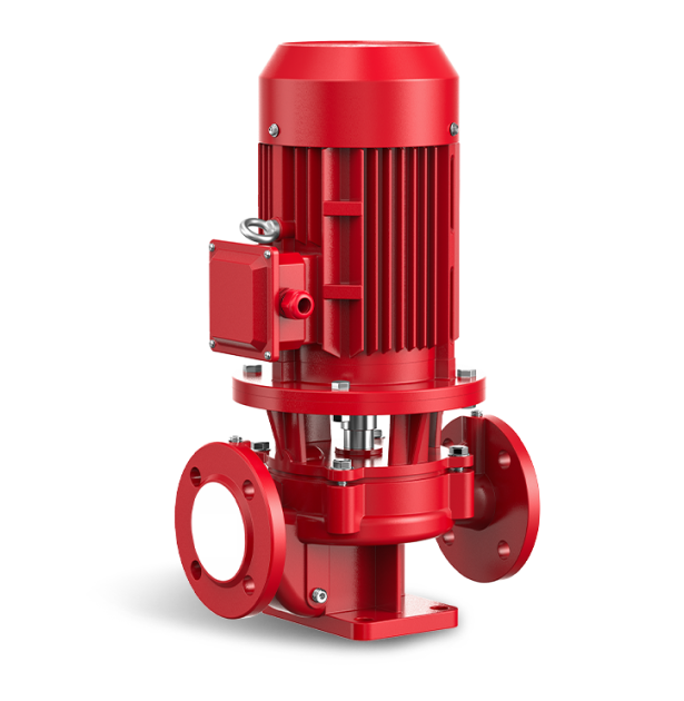 Red Vertical In-line Centrifugal Pump