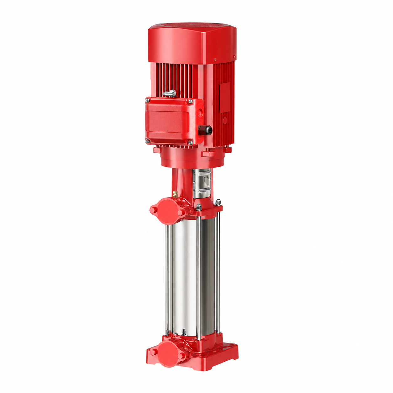 Red Vertical In-line Multistage Pump