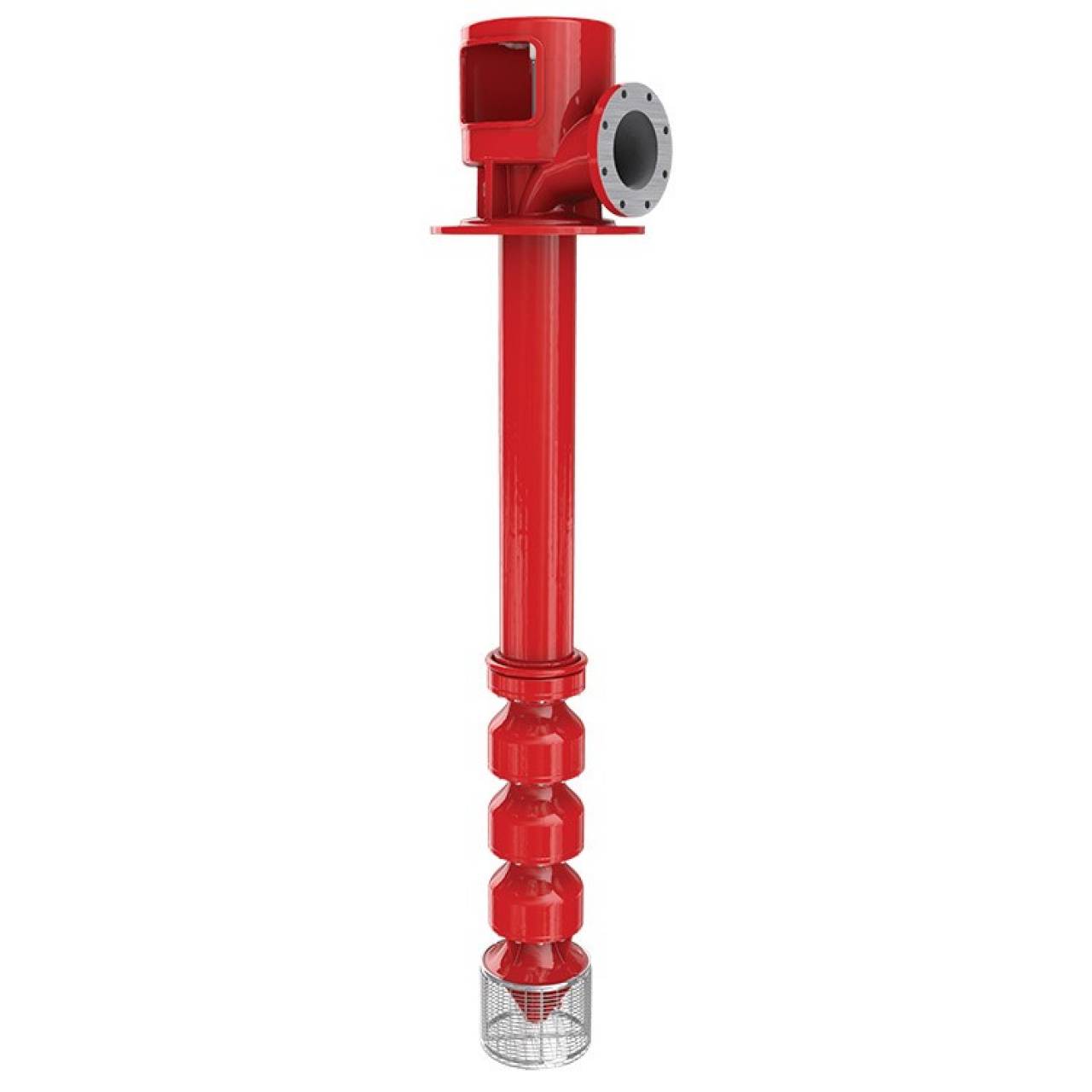 Red Vertical Turbine Pump