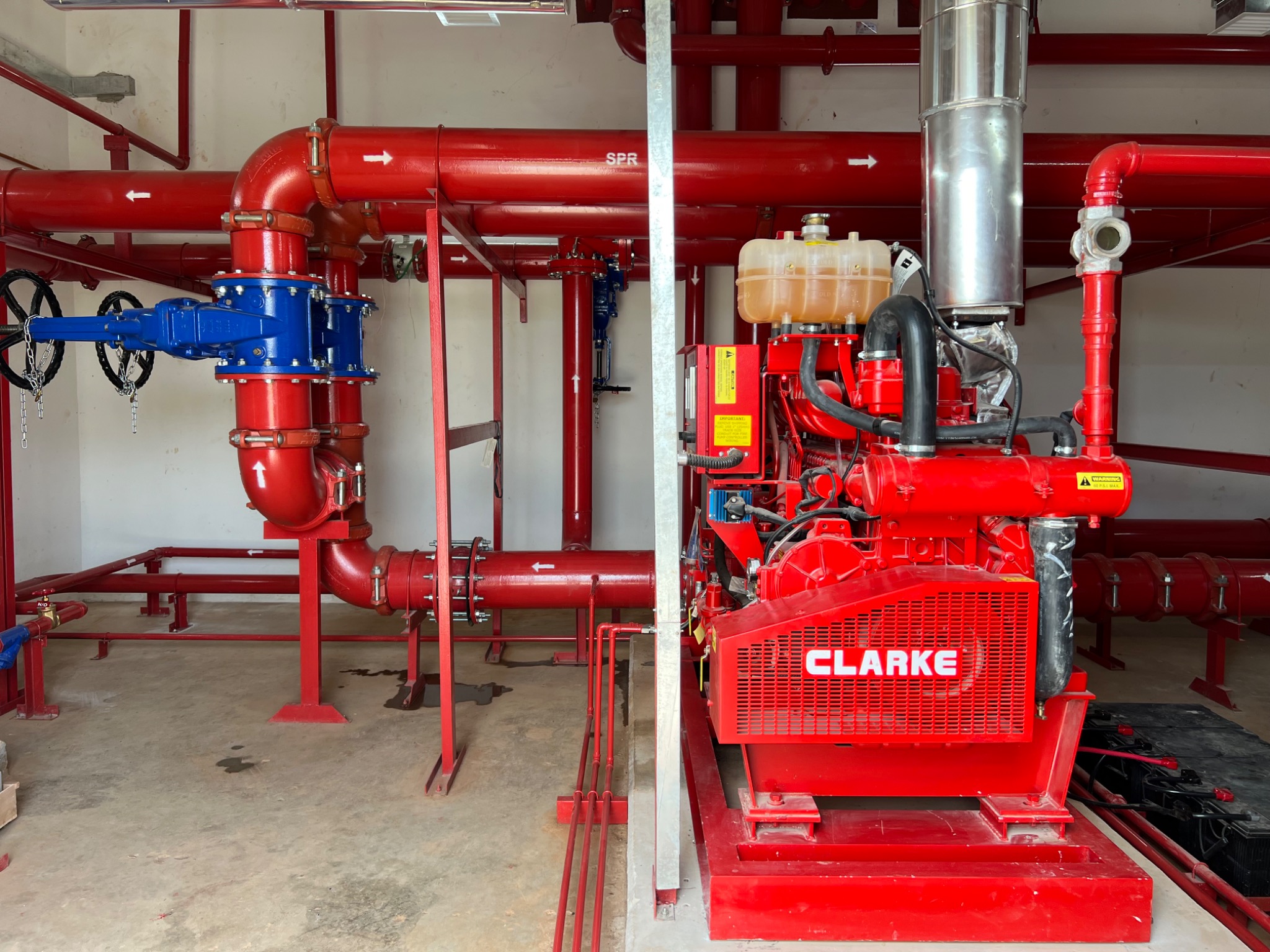 Diesel Engine & Pipework Arrangement