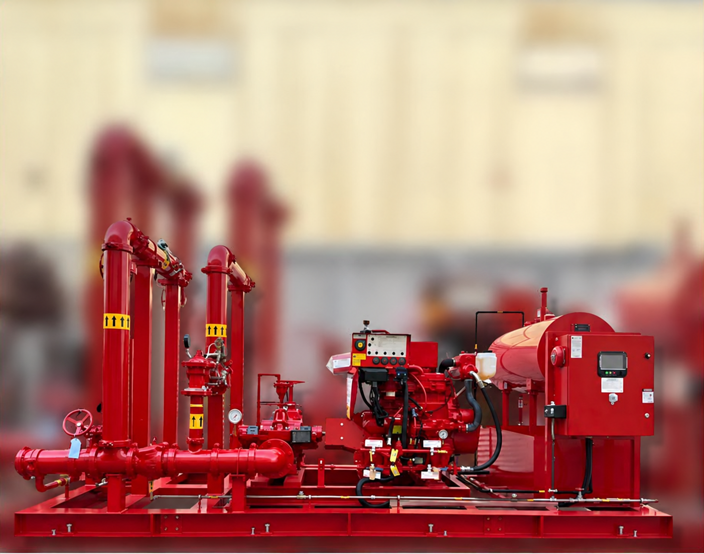 Packaged Waterfall fire pump system